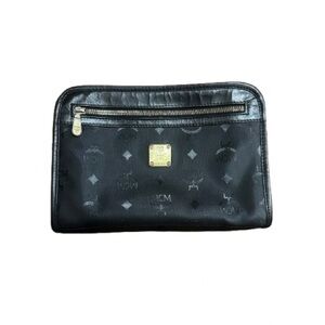 MCM Men’s Visetos Black Toiletry Bag